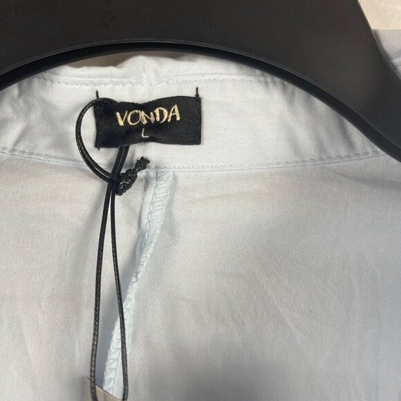 Vonda Women Long Sleeve Pullover V neck Maxi Dress Size L - Picture 3 of 9